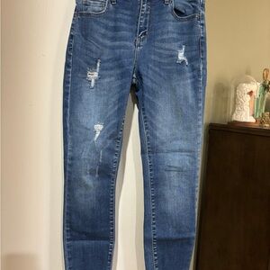 Cello Distressed Blue Denim Jeans